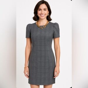 Express Gray Plaid Mini Dress